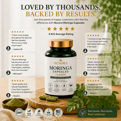 NUVORA Moringa Capsules 1200MG